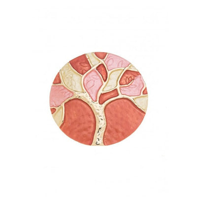 Coral Tree Of Life Magnetic Brooch