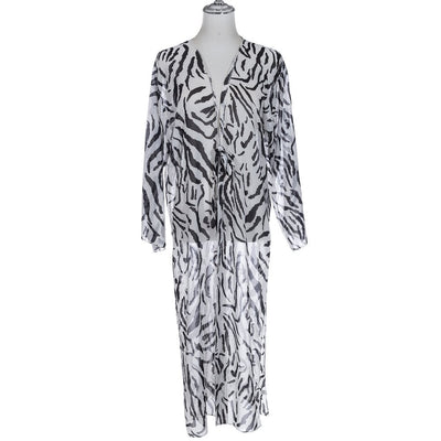 Black & White Zebra Kimono
