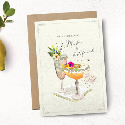 Mum Best Friend Cocktails Card