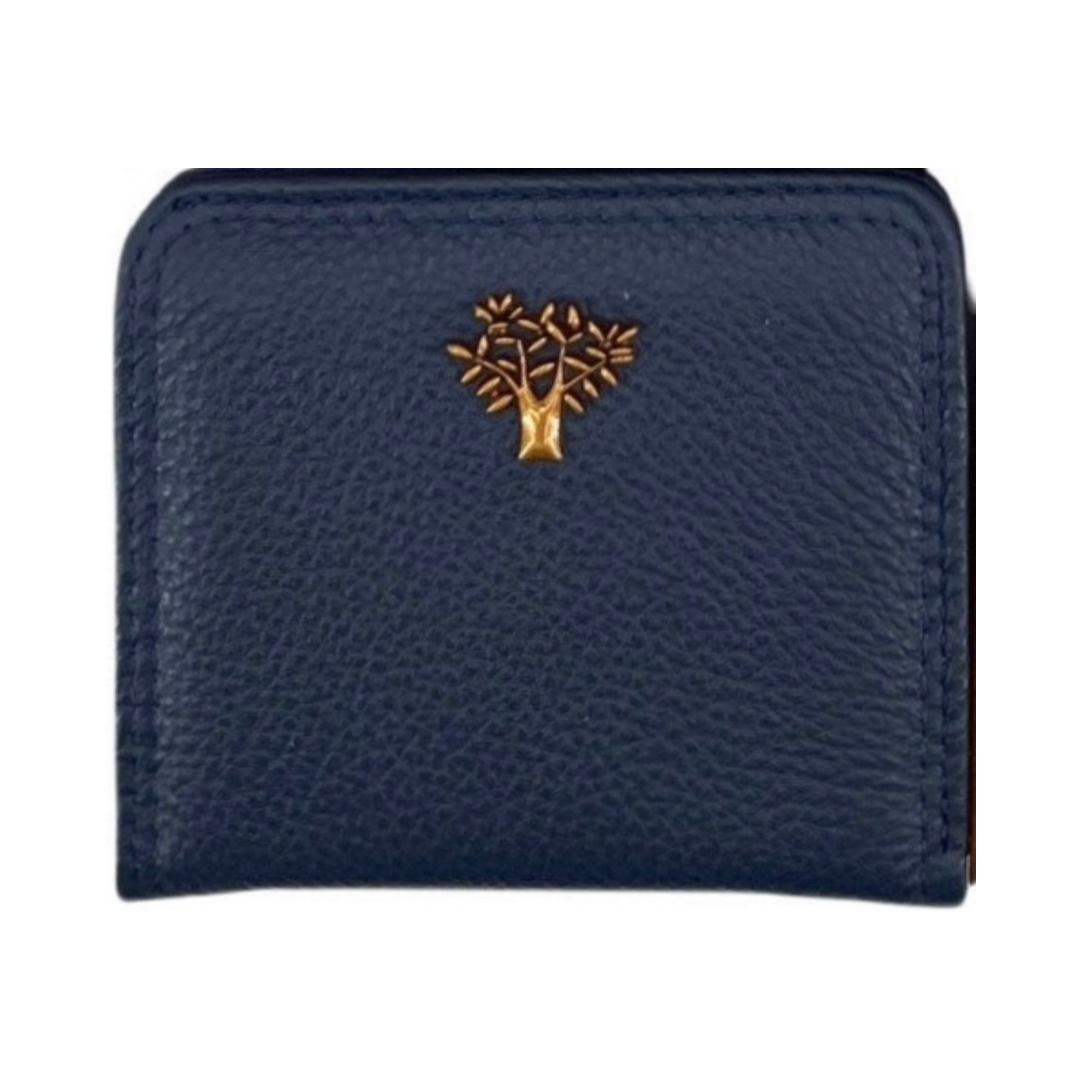 Navy Blue Leather Tree Of Life Small Purse DC Boutique