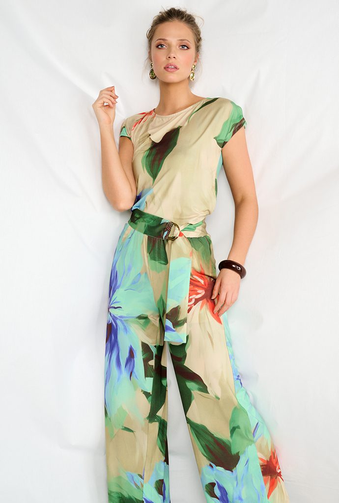 K Design Green Floral Jumpsuit – DC Boutique