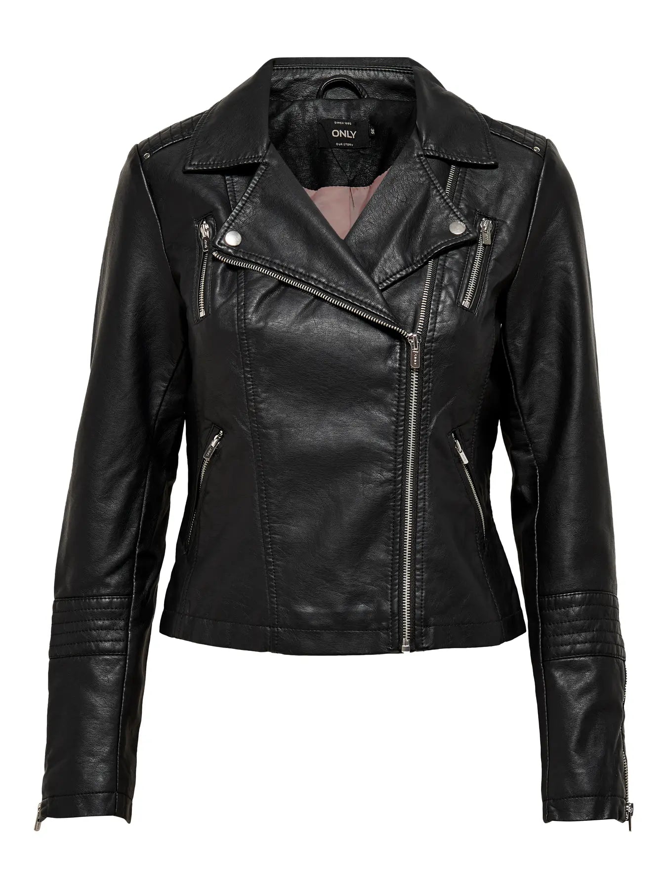 ONLY Black Gemma Biker Jacket - DC Boutique