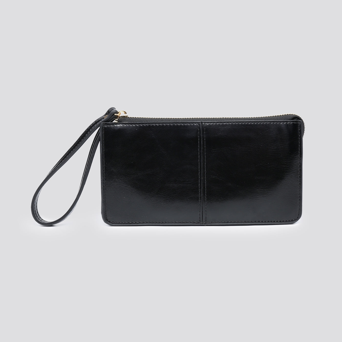 Black Mini Zip Clutch