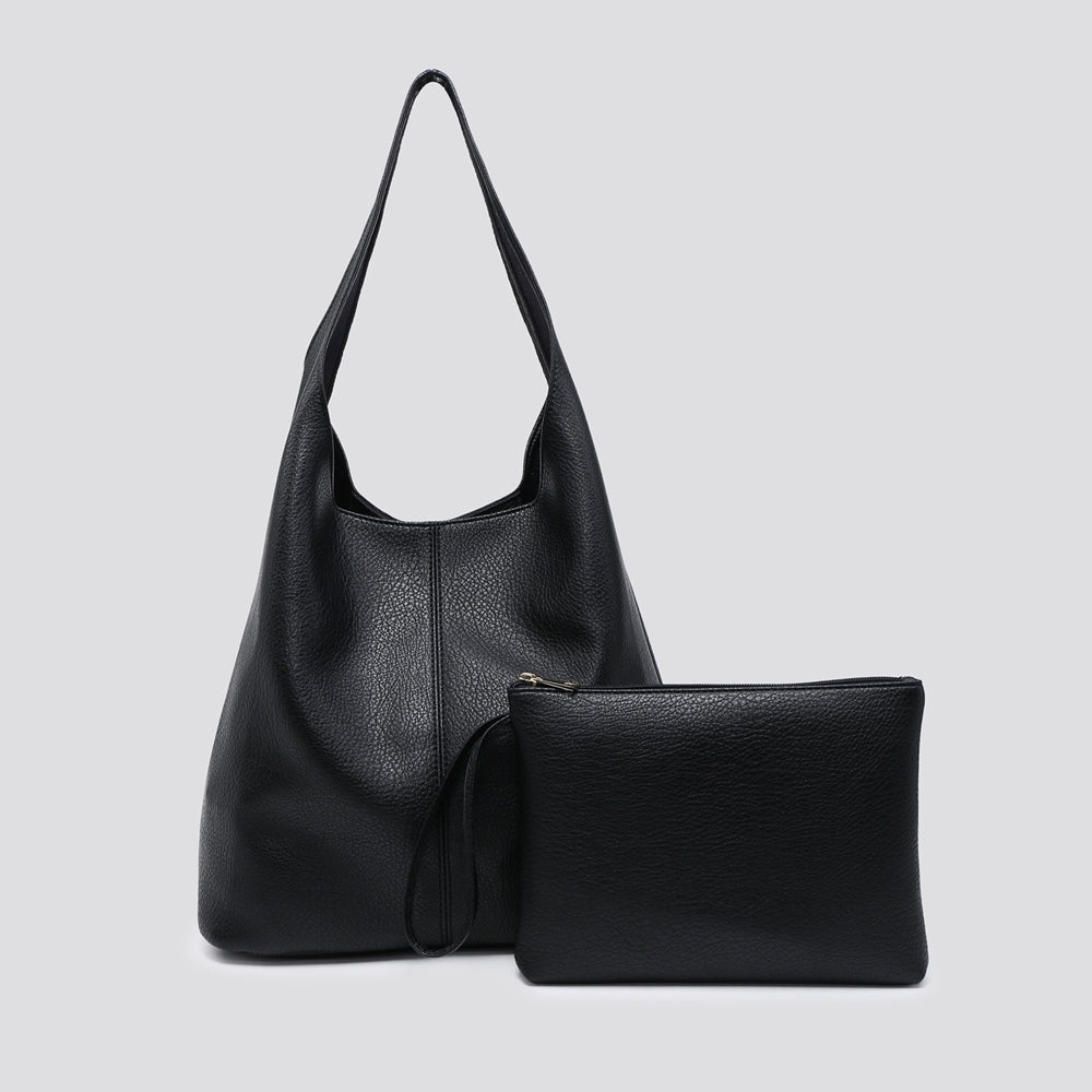 Black Slouchy Shoulder Bag