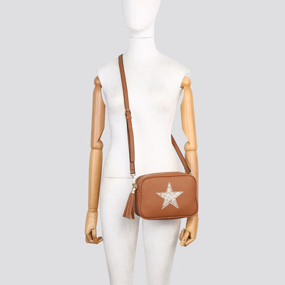 Tan Star Elsie Cross-Body Bag