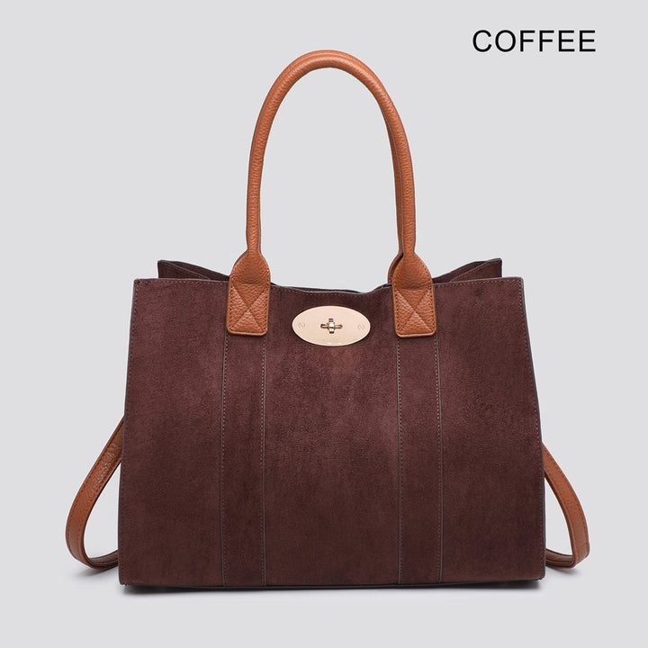 Chocolate & Tan Eleanor Bag Set
