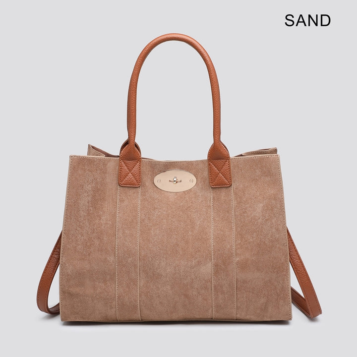 Taupe & Tan Eleanor Bag Set