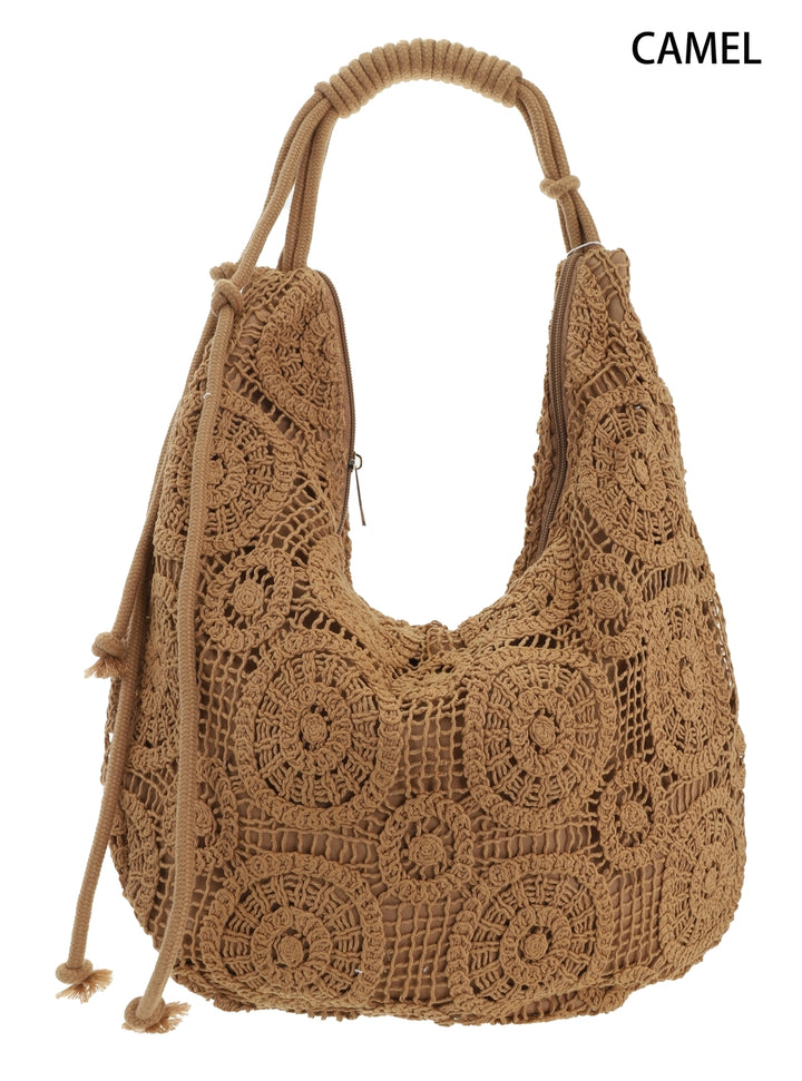 Boho Crochet Shoulder Bag