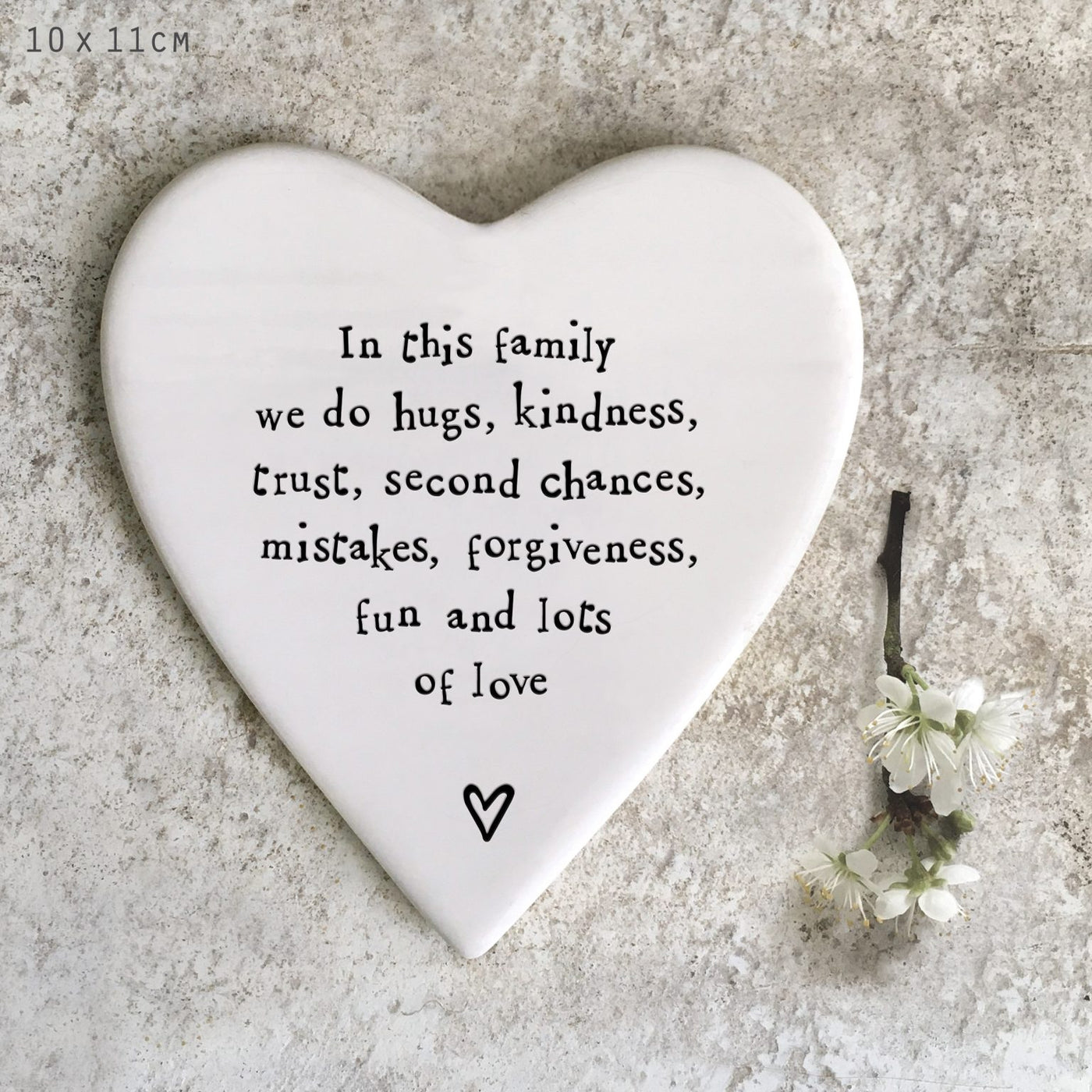 'In This Family' Porcelain Coaster