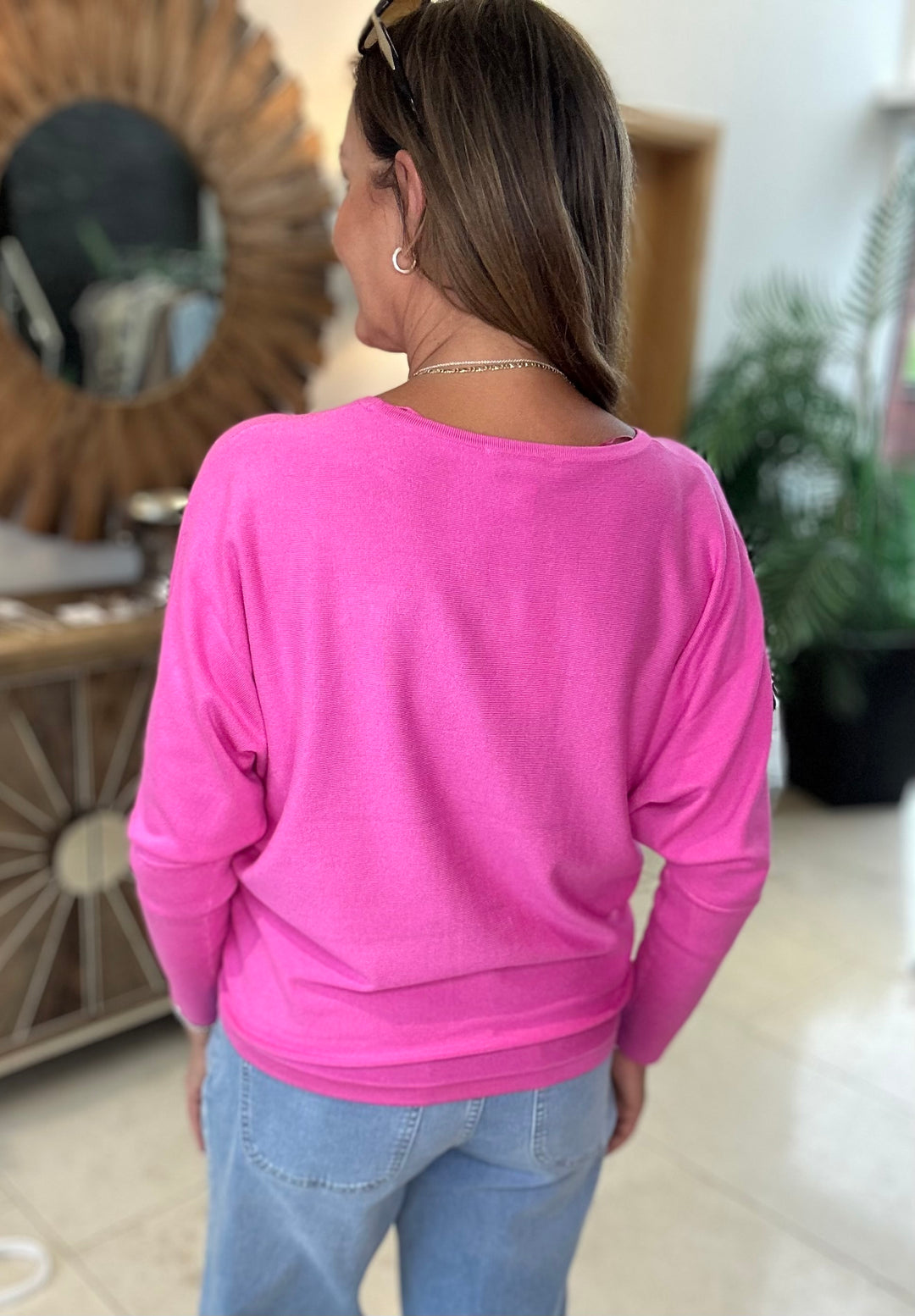 Byoung Pink Morla Batwing Pullover