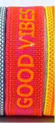 Woven Slogan Bracelet