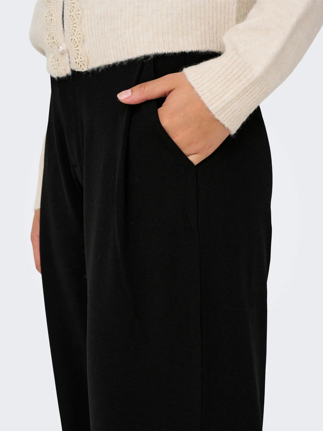 JDY Black Stretchy Smart Trousers