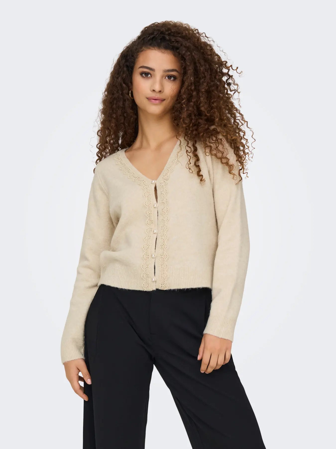 JDY Birch Pearl Button Cardy