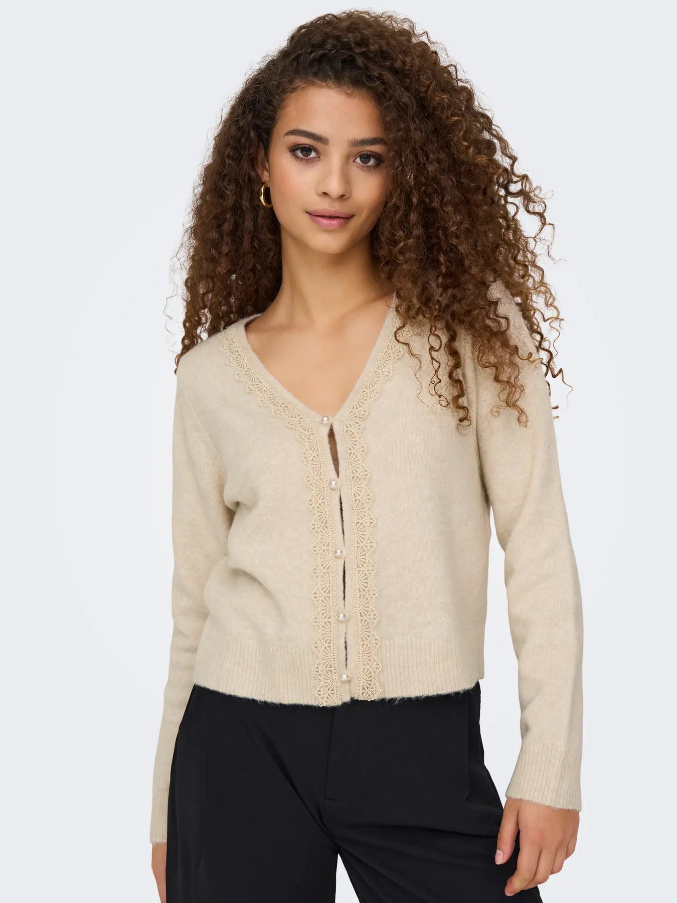 JDY Birch Pearl Button Cardy