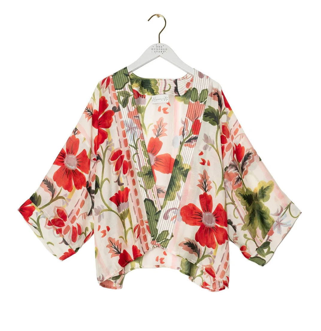 Poppy Red Kimono
