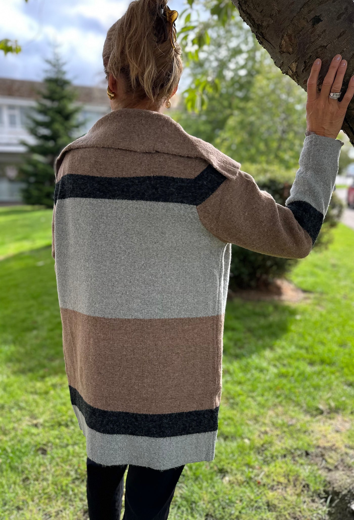 Striped Knit Jacket