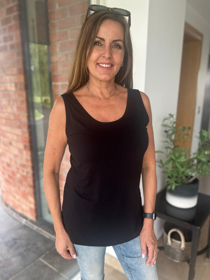 Black Basic Vest Top