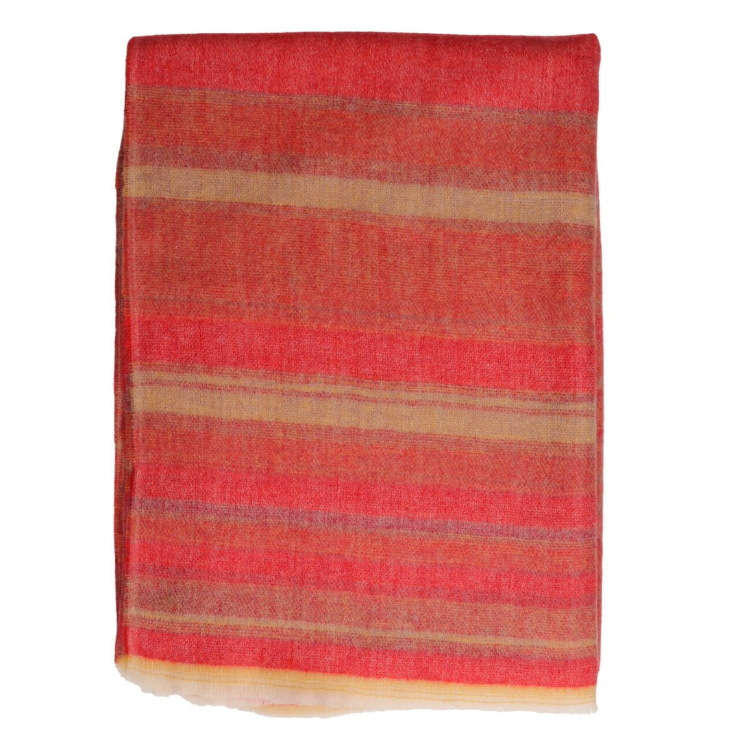 Zelly Tomato Muted Stripes Scarf