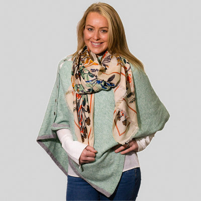 Zelly Cream Winter Harvest Scarf