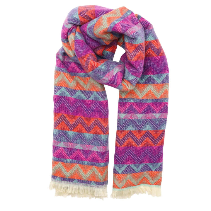 Zelly Multicolour Zig Zag Scarf