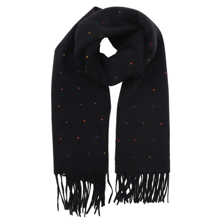 Zelly Black Multi Spots Scarf