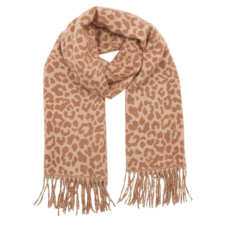Zelly Taupe Animal Scarf