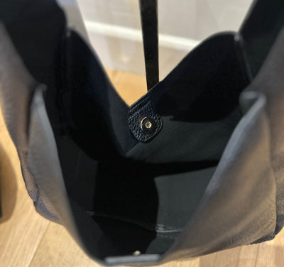 Black Slouch Buckle Bag
