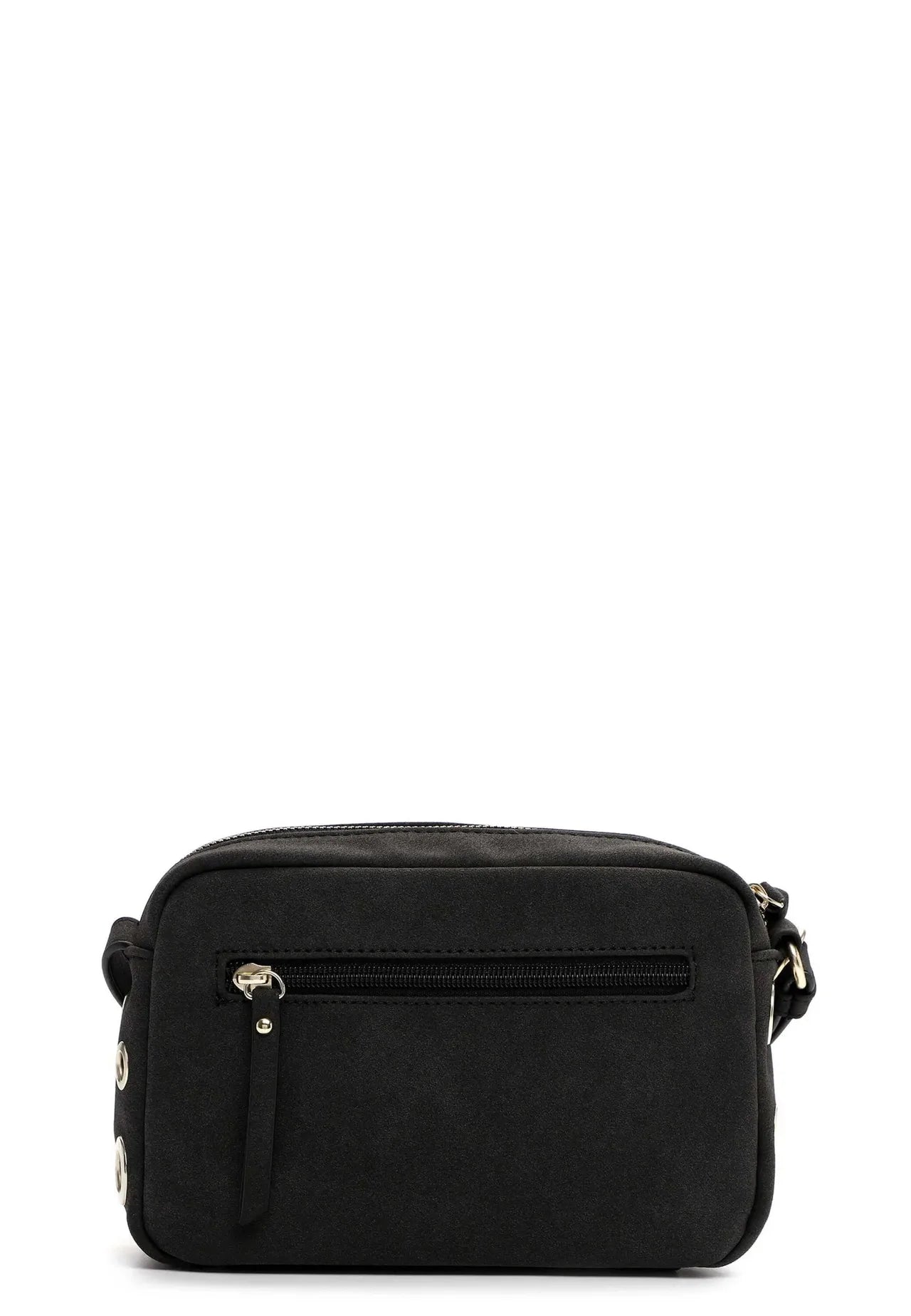 Graphite & Gold Eyelet Bag