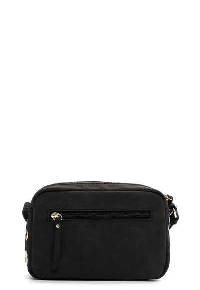 Graphite & Gold Eyelet Bag