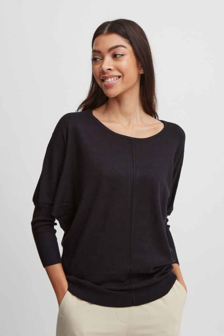 Byoung Black Pimba Batwing Top