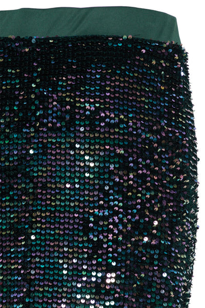 Byoung Green Sequin Salta Mini Skirt