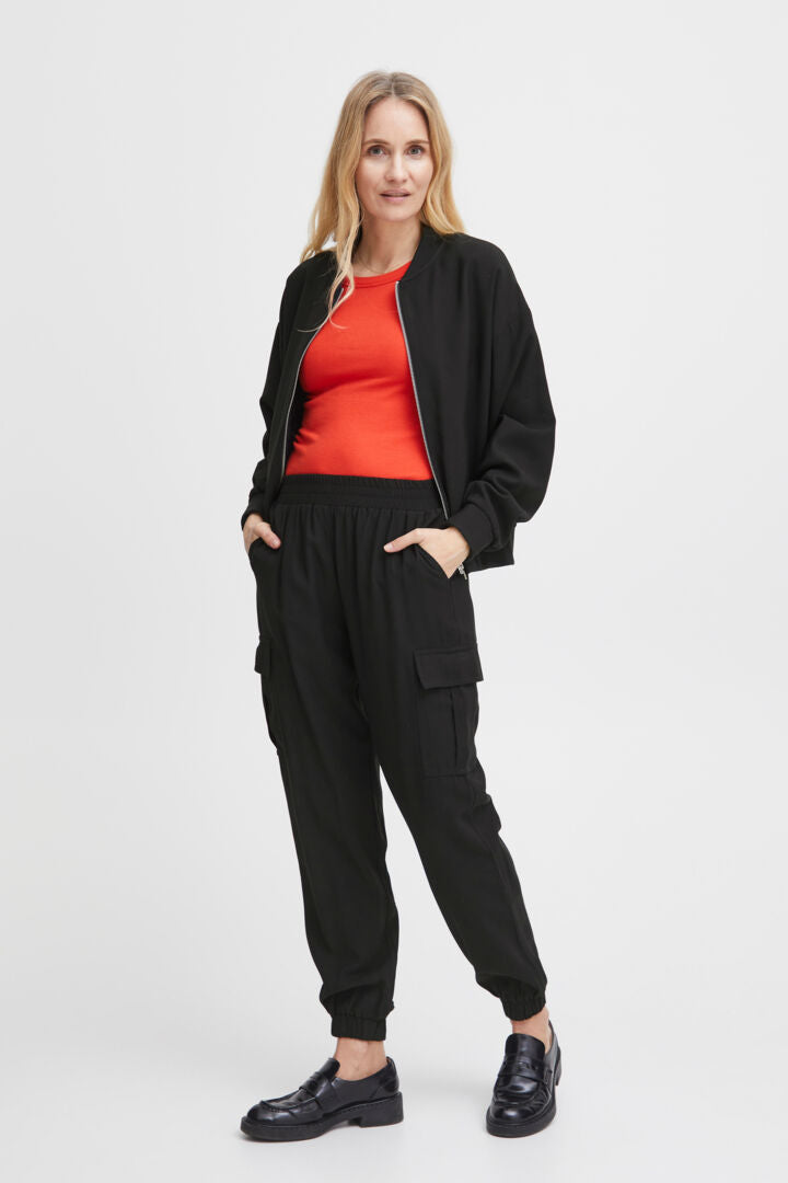 Fransa Black Krista Trousers
