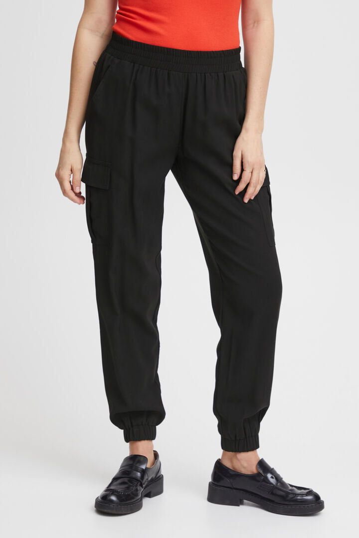 Fransa Black Krista Trousers