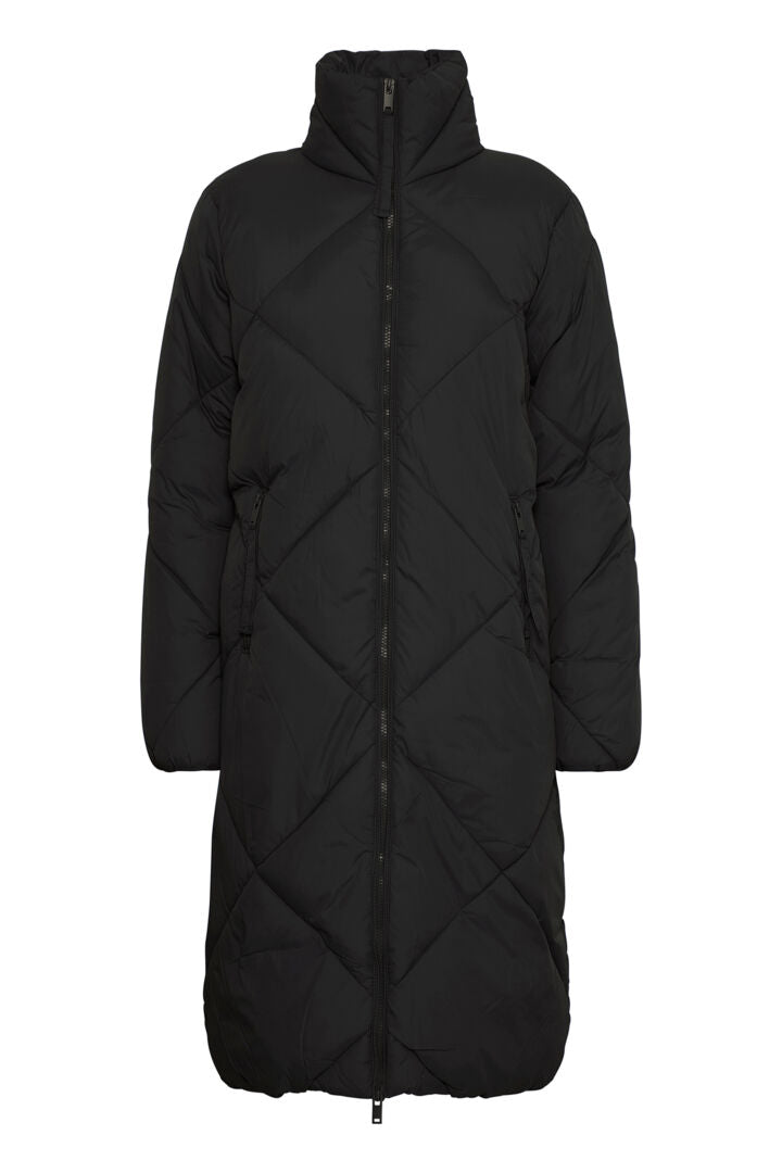 Byoung Black Long Bomina Coat