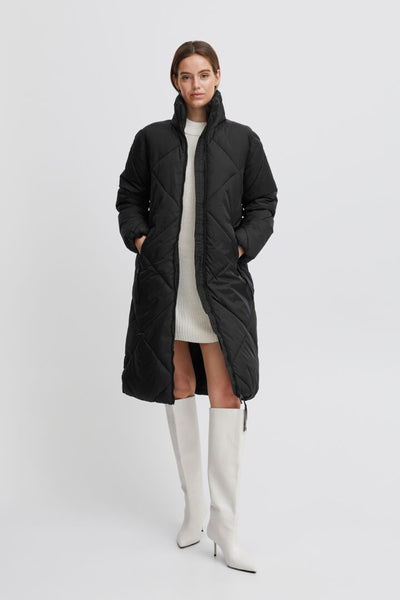 Byoung Black Long Bomina Coat