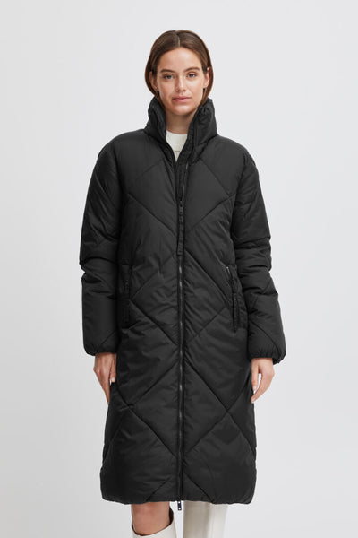 Byoung Black Long Bomina Coat