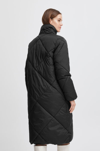 Byoung Black Long Bomina Coat