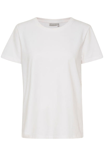 Fransa White Basic T-Shirt