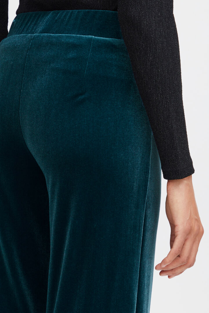 Byoung Teal Velour Perlina Trousers