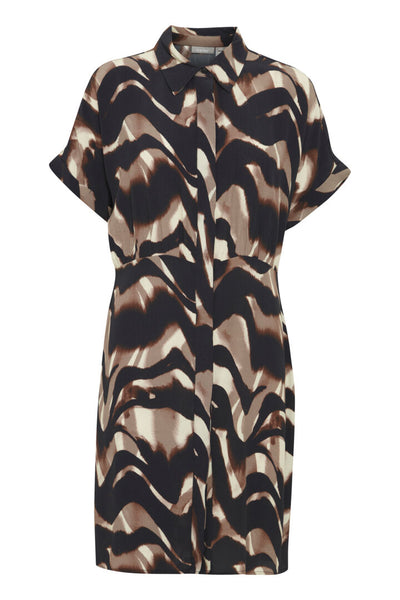 Fransa Animal Wave Dress