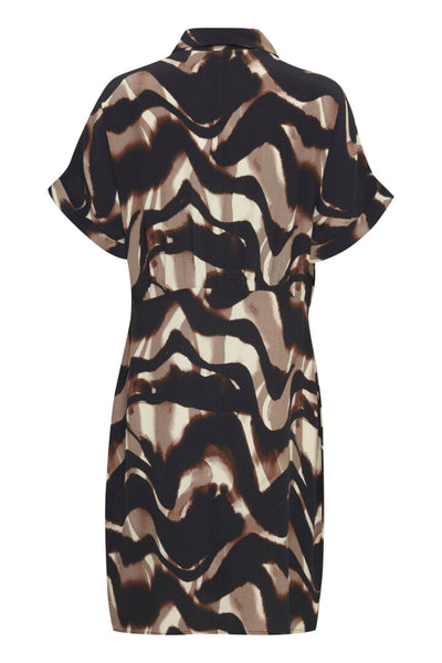 Fransa Animal Wave Dress