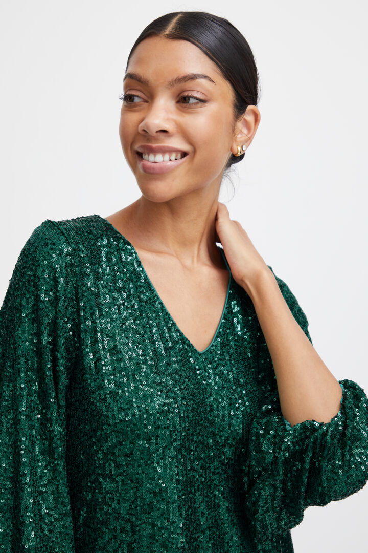 Byoung Green Sequin Solia Dress