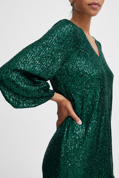 Byoung Green Sequin Solia Dress