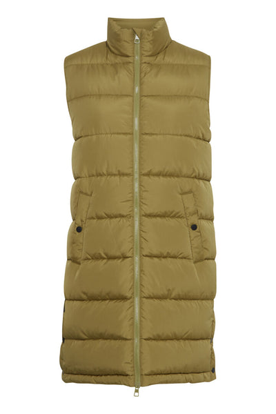 Fransa Olive Green Mabelle Gilet