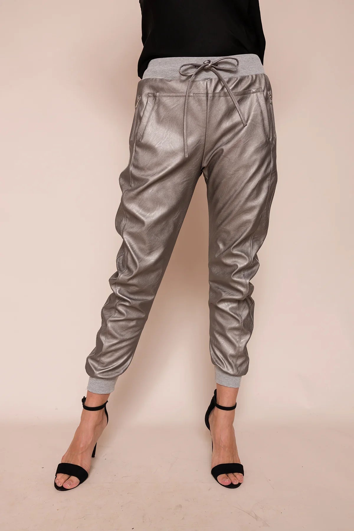 Suzy D Pewter Ultimate Joggers