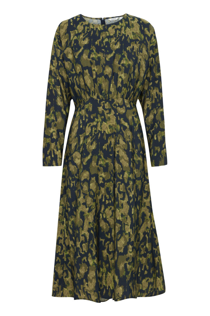 Byoung Khaki Pattern Hanva Dress