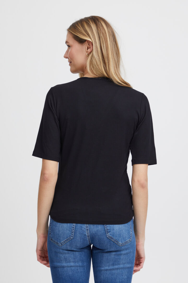 Fransa Black Ayo Top