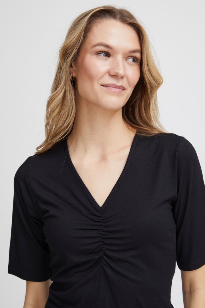 Fransa Black Ayo Top