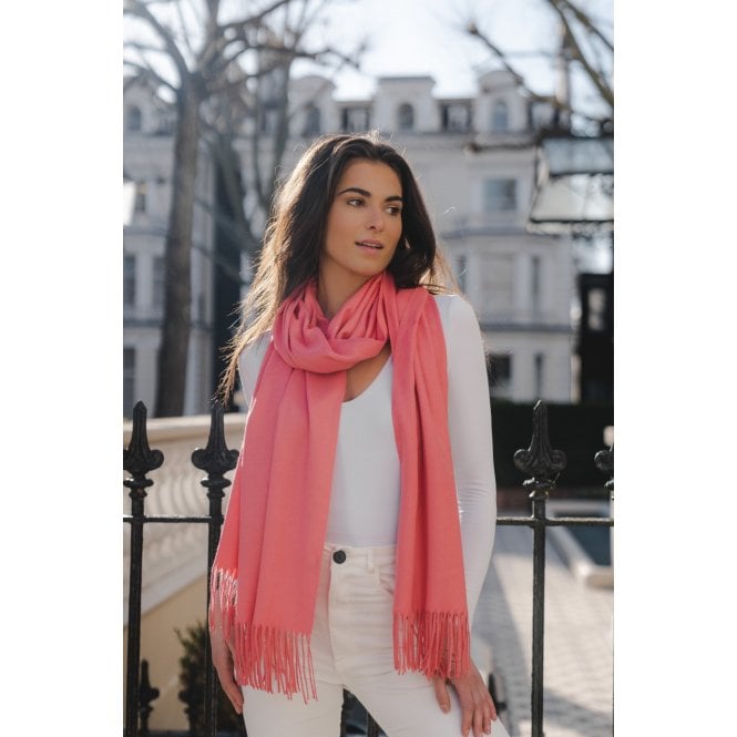 Sunset Coral Pashmina