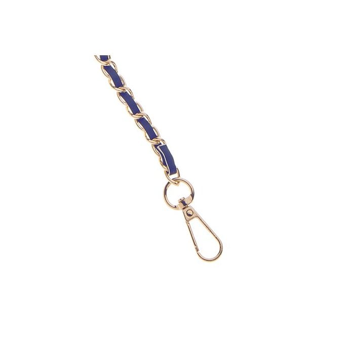 Navy & Gold Chain Bag Strap